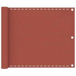 &Eacute;cran de balcon brise pare vue protection confidentialit&eacute; 75 x 500 cm PEHD terre cuite 02_0010411