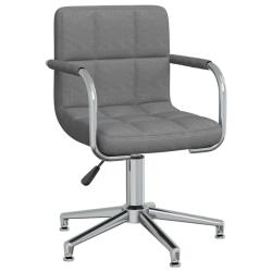 Chaise fauteuil si&egrave;ge pivotante de bureau informatique &eacute;tude clair tissu gris 02_0024113