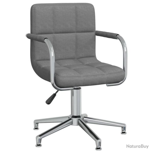 Chaise fauteuil si�ge pivotante de bureau informatique �tude clair tissu gris 02_0024113