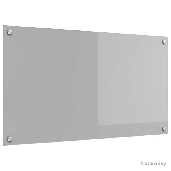 Dosseret de cuisine moderne �pur� r�sistant � la chaleur 90 x 50 cm en verre tremp� gris clair 02_0
