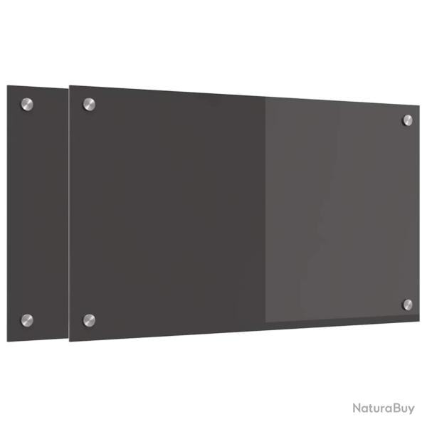 Lot de 2 dosserets de cuisine moderne �pur� 70 x 40 cm facile � installer durable en verre tremp� g