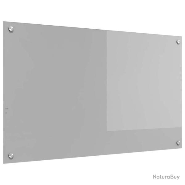 Dosseret de cuisine moderne 100 x 60 cm en verre tremp� gris clair durable et facile � nettoyer 02_