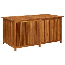 Coffre bo&icirc;te meuble de jardin rangement 150 x 80 x 75 cm bois d'acacia solide 02_0013012