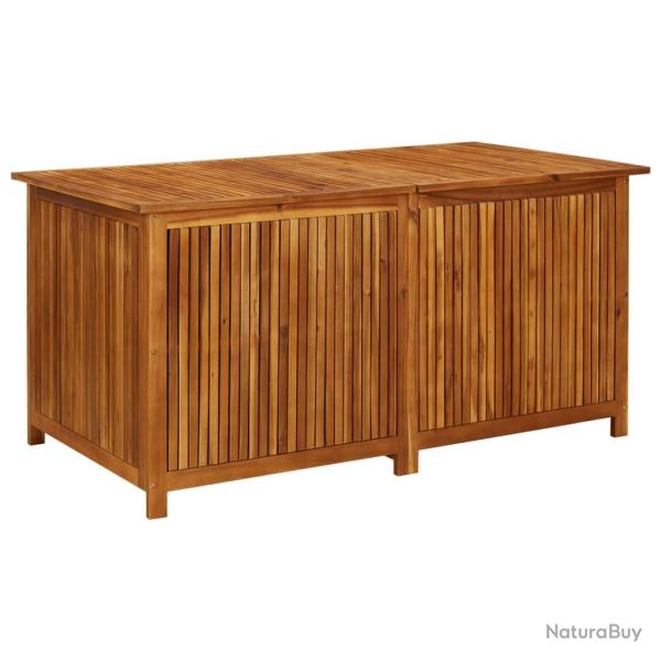 Coffre bo�te meuble de jardin rangement 150 x 80 x 75 cm bois d'acacia solide 02_0013012