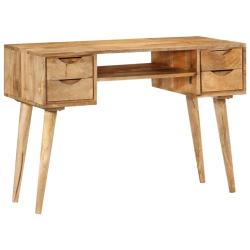 Bureau table poste de travail meuble d'ordinateur informatique &eacute;tude avec tiroirs 110 x 47 x 76 cm