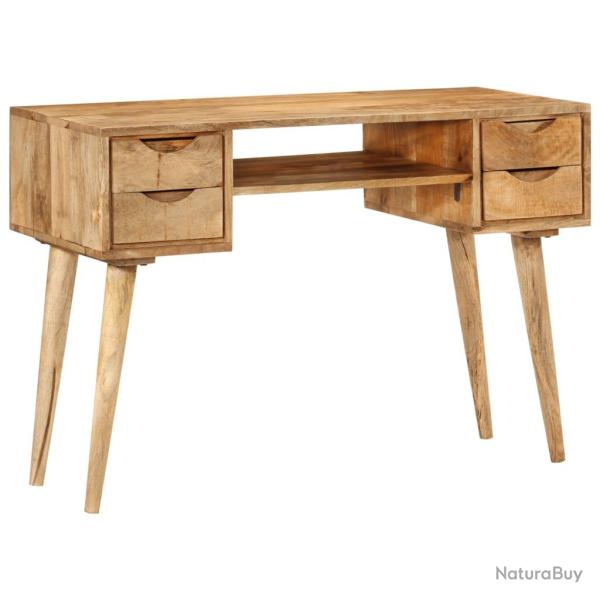Bureau table poste de travail meuble d'ordinateur informatique �tude avec tiroirs 110 x 47 x 76 cm