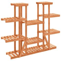 Support &agrave; fleurs meuble plante 110 x 25 x 110,5 cm bois massif de sapin marron 02_0045195