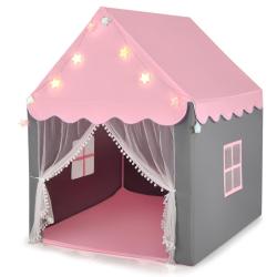 Tente de jeux pour enfants 105 x 121 x 136 cm aire de jeu spacieuse ambiance cosy en polyester-coto