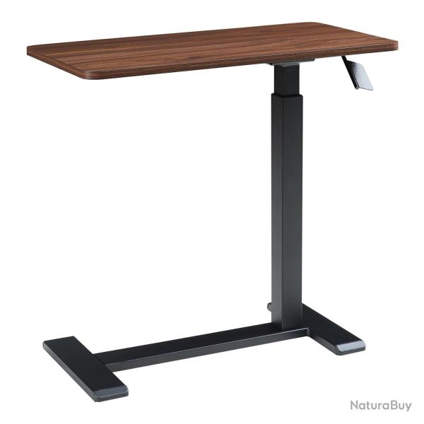 Table r�glable pour ordinateur portable effet noyer / noir 03_0011098