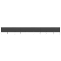 Brises-vue paravent 9 panneaux tissu 1200 x 80 cm anthracite 02_0008866