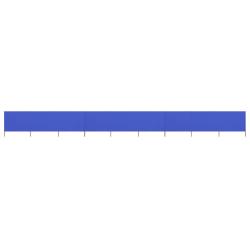 Brises-vue paravent 9 panneaux tissu 1200 x 80 cm bleu azur&eacute; 02_0008868