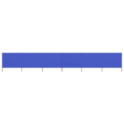 Brises-vue paravent 6 panneaux tissu 800 x 80 cm bleu azur&eacute; 02_0008849
