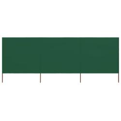 Brises-vue paravent 3 panneaux tissu 400 x 80 cm vert 02_0008817
