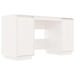 Bureau table poste de travail meuble d'ordinateur informatique &eacute;tude 140 x 50 x 75 cm bois massif d