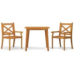 Ensemble de salle &agrave; manger de jardin meuble ext&eacute;rieur 3 pi&egrave;ces bois d'acacia solide 02_0013596