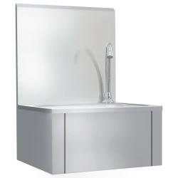 Lavabo de lavage des mains avec robinet et distributeur de savon lave-mains vasque &agrave; poser cuisine