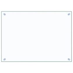 Dosseret de cuisine protection anti-&eacute;claboussures 70 x 50 cm en verre tremp&eacute; transparent 02_0046329