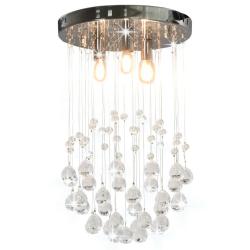 Plafonnier design extravagant forme sph&egrave;re 25 x 40 cm &eacute;clairage optimal ambiance cosy en m&eacute;tal arge