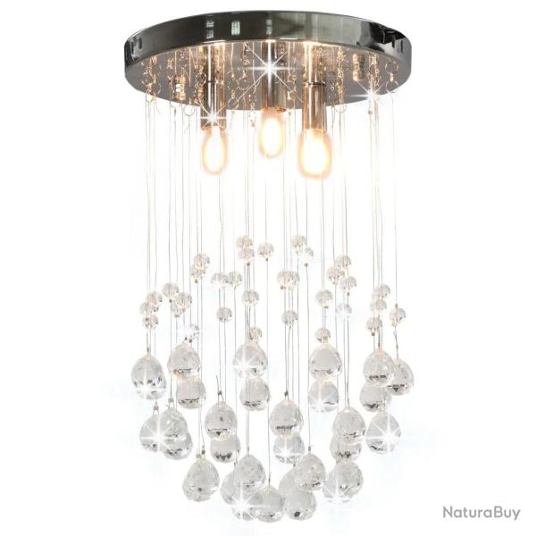 Plafonnier design extravagant forme sph�re 25 x 40 cm �clairage optimal ambiance cosy en m�tal arge