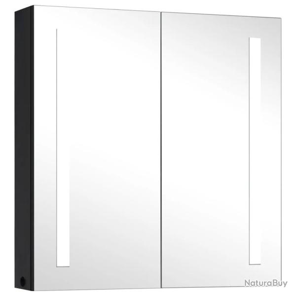 Armoire de salle de bain � miroir LED moderne avec 3 �tag�res 62 x 14 x 60 cm en MDF anthracite 02_