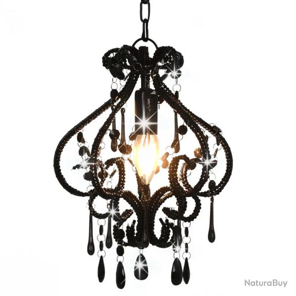 Plafonnier rond moderne design extravagant 24 x 32 cm ambiance cosy en m�tal noir 02_0046401