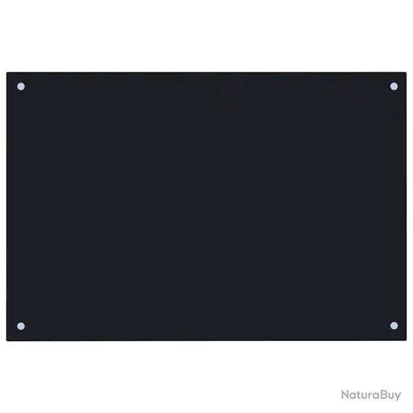 Dosseret de cuisine protection �claboussures pratique 90 x 50 cm en verre tremp� noir 02_0046347