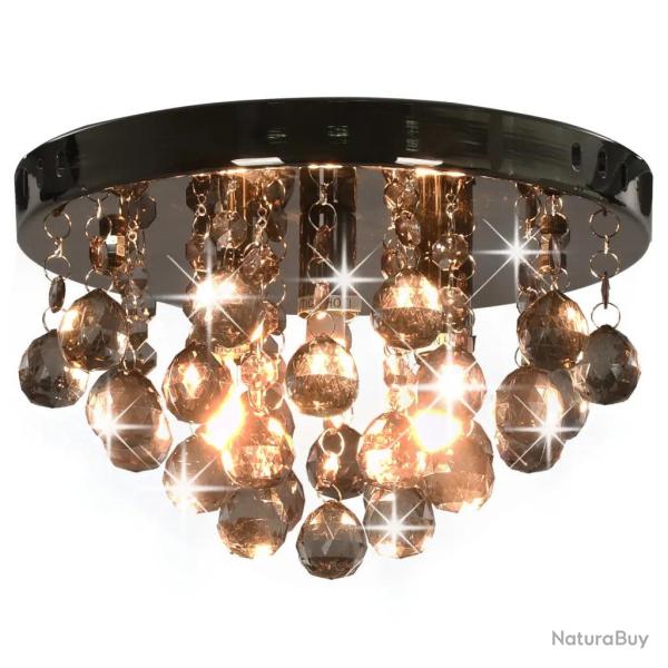 Plafonnier rond design extravagant salon 25 x 16 cm �clairage optimal en m�tal noir 02_0046396
