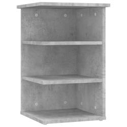 Armoire lat&eacute;rale avec 3 &eacute;tag&egrave;res pratique et &eacute;l&eacute;gante 35 x 35 x 55 cm en agglom&eacute;r&eacute; gris b&eacute;ton 02_00
