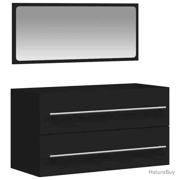 Armoire de salle de bain murale moderne avec miroir 90 x 38,5 x 48 cm espace de rangement �l�gant e