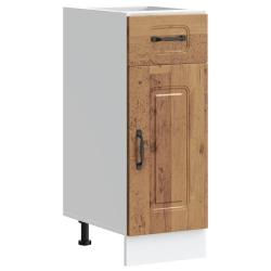 Armoire de cuisine Porto vintage pratique rangement pieds r&eacute;glables 30 x 46 x 81,5 cm en bois d'ing