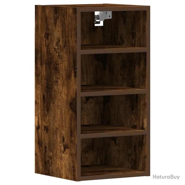 Armoire suspendue moderne de rangement 30 x 29,5 x 60 cm en bois d'ing�nierie ch�ne fum� 02_0050443