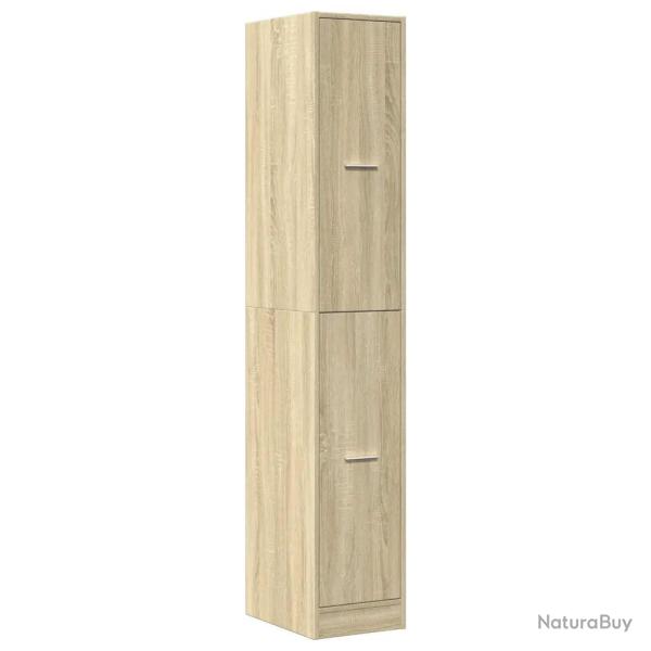 Armoire d'apothicaire classique 30 x 41 x 174,5 cm grand espace de rangement design ch�ne sonoma en
