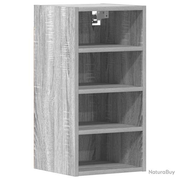 Armoire suspendue design moderne cuisine 30 x 29,5 x 60 cm en bois d'ing�nierie gris sonoma 02_0050