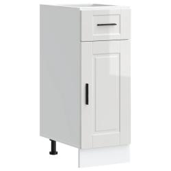 Armoire de cuisine Porto 30 x 46 x 81,5 cm grand espace de rangement pieds r&eacute;glables en bois d'ing&eacute;