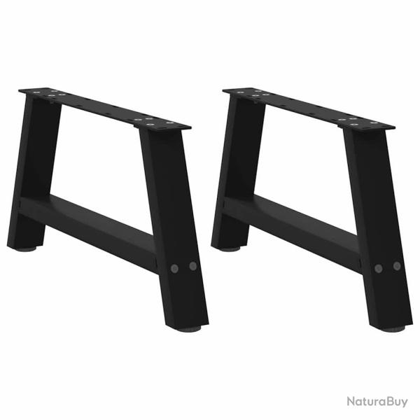 Lot de 2 pieds de table basse en forme de A 70 x 30 x 31 cm robustes avec niveleurs r�glables style