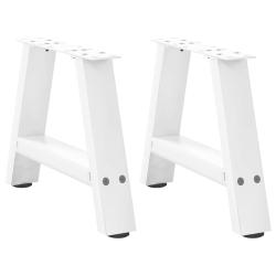 Lot de 2 pieds de table basse en A dimensions 40 x 30 cm supports stables design moderne en acier b