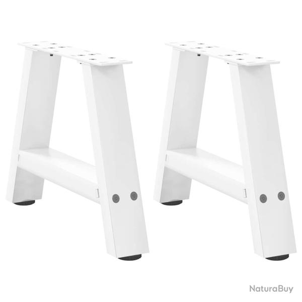 Lot de 2 pieds de table basse en A dimensions 40 x 30 cm supports stables design moderne en acier b