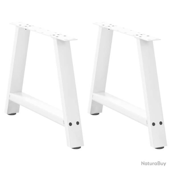 Lot de 2 pieds de table basse en forme de A 60 x 42-43 cm robustes et r�glables design moderne en a