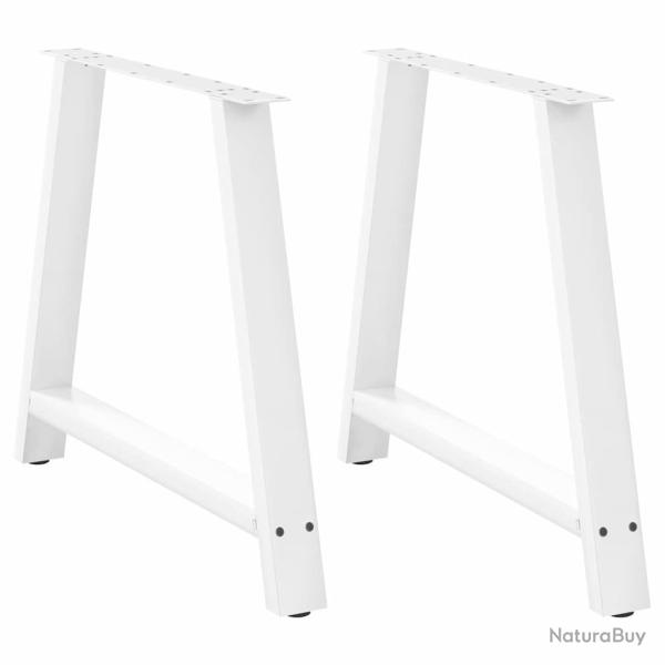 Lot de 2 pieds de table � manger en forme de A 90 x 73 cm avec niveleurs r�glables design moderne e