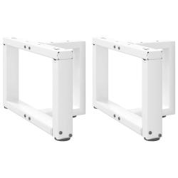 Lot de 2 pieds de table basse en T 40 x 25 x 30 cm robustes avec niveleurs ajustables design modern