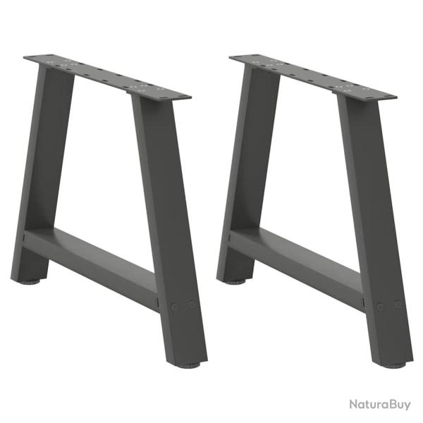 Lot de 2 pieds de table basse en forme de A 70 x 42 x 43 cm avec niveleurs r�glables design moderne
