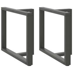 Lot de 2 pieds de table &agrave; manger en T dimensions 90 x 35 x 72-73 cm avec niveleurs r&eacute;glables style