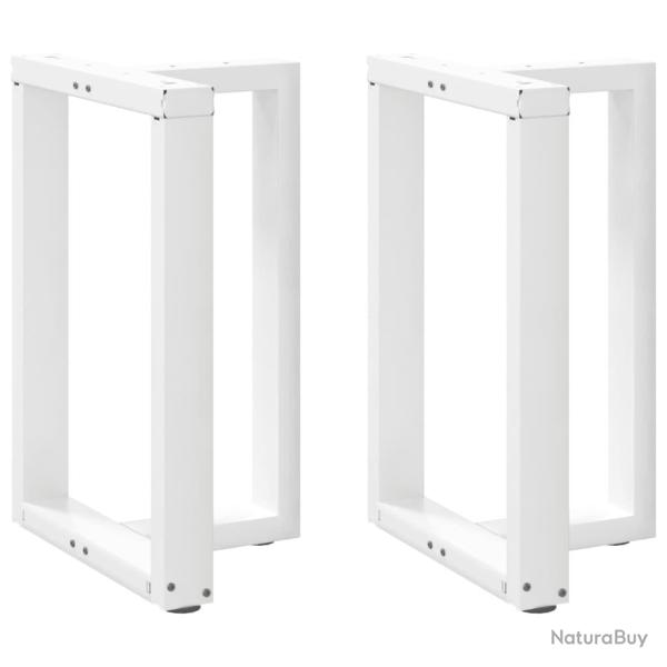 Lot de 2 pieds de table � manger en T 60 x 35 x 73 cm avec niveleurs r�glables design moderne en ac
