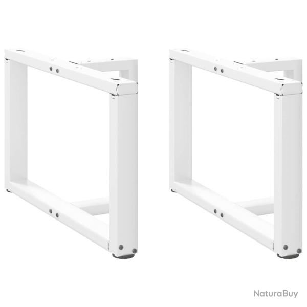 Lot de 2 pieds de table basse en T utilisation pratique 60 x 25 x 43 cm design moderne en acier bla