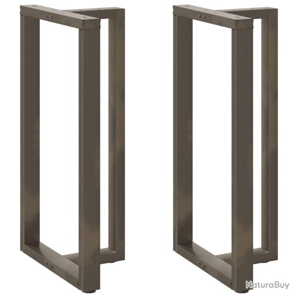 Lot de 2 pieds de table de bar en forme de T 60 x 35 x 111 cm avec niveleurs r�glables design moder