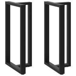 Lot de 2 pieds de table de bar en forme de T ajustables 60 x 35 x 110 cm design moderne en acier no