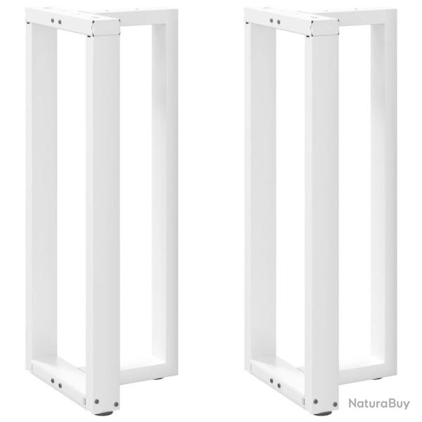 Lot de 2 pieds de table de bar en T 50 x 35 x 100 cm avec niveleurs r�glables style moderne en acie
