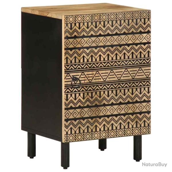 Armoire de salle de bain en bois massif de manguier style r�tro offrant rangement �l�gant 38 x 33 x