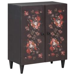 Armoire de rangement moderne design minimaliste 60 x 33 x 75 cm style chic en bois de mangue multic