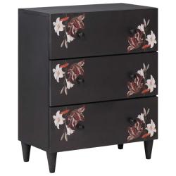 Armoire de rangement moderne avec tiroir 60 x 33,5 x 75 cm ambiance color&eacute;e design &eacute;pur&eacute; en bois de